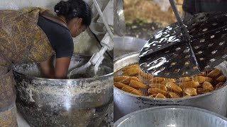 Kaja Sweet Making Process | #Kaja Making In Bulk | Indian Sweet kaja Making