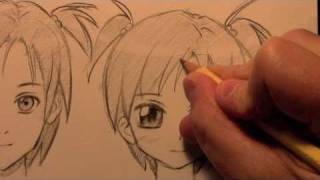 How to Draw a Manga Face, 3 Different Ways [HTD Video #9]