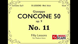 Concone 50, Op.9 No.11 (Medium Voice, 콘코네 중성용)