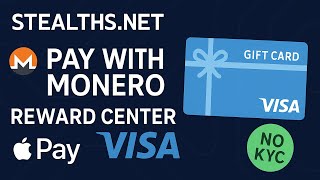 Buy a No-KYC Reward Center VISA Gift Card with Monero | Stealths.net Tutorial