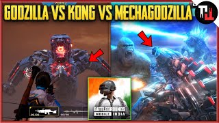 PUBG mobile GODZILLA VS KONG VS MECHAGODZILLA Fight || Pubg Mobile Godizlla Vs Kong Mode
