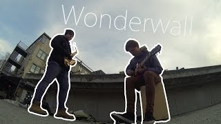 Oasis - Wonderwall (Saxophone cover) Street performance - busking