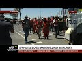 Vanessa Poonah updates on ongoing EFF Brackenfell High School march