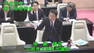 平成30年太宰府市議会第１回３月定例会3日目（3月7日）⑦堺剛議員