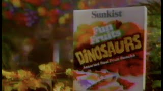 Sunkist Fun Fruits Dinosaurs Food Commercial: Fruitasaurus - 1987