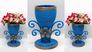 Plastic Bottle Flower Vase Ideas | Best Out Of Waste | Vas Bunga Botol Plastik Bekas Air Mineral