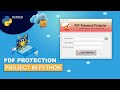 🔐 Create PDF Protector Tool Using Python |  GUI Tkinter Project