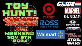 TOY HUNTING  AND FINDING NEW ACTION FIGURES NOV 9th  MARVEL LEGENDS GI JOE SUPERMAN ROSS MCFARLANE!