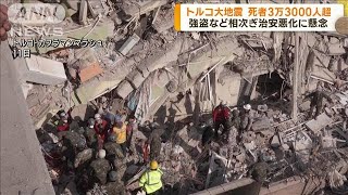 トルコ大地震で死者3万3000人超　治安悪化に懸念も(2023年2月13日)