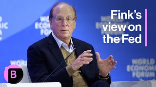 BlackRock CEO Fink Sees 'Probabilities' of Fed Hikes in Longer Term: Davos 2025