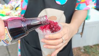 Myanmar style shaved ice, Asian Street Drink. #streetfood #sweet #asmrfood