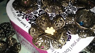 DIY METAL FLOWERS USING FILIGREE PURCHASED FROM CHINA / EBAY