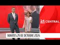 24 Horas Central - Martes 29 de octubre 2024 | 24 Horas TVN Chile