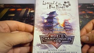 L5R LCG Winter Court Championship Deck 2018!