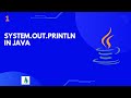 System.out.println In Java #1