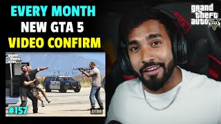 EVERY MONTH NEW GTA 5 VIDEO CONFIRM | TECHNO GAMERZ GTA 5 NEW VIDEO #157 | UJJWAL GTA 5 NEW EPISODE