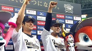 【プロ野球パ】6回の投打のヒーロー！比嘉＆竹原 2014/06/14 Bs-D