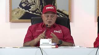 Rueda de prensa del PSUV con Diosdado Cabello, 20 de Mayo 2024