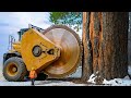 Extreme Dangerous Fastest Big Chainsaw Cutting Tree Machines | Monster Stump Removal Excavator #7