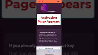 iOS Mobile | How to activate AntiFraud.AI using a Product key?