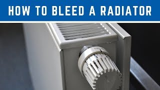 Quick Maintenance Tip #3 - How to bleed a radiator