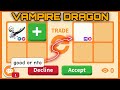 😍😱 WOW!! PEOPLE STILL OVERPAY FOR THEM?? OR LOSING VALUE NOW?? TRADING VAMPIRE DRAGON in #adoptme