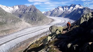 Hike from Bettmerhorn along Aletsch Glacier to Fiescheralp (2019/08/08)