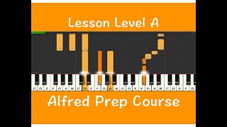 Alfred Prep Course Lesson A, P25, Fun Learning Piano Beginner, Online Piano Lessons, Video Course