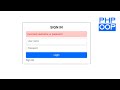 Complete User Login & Registration using OOP PHP and MySQL database - Login