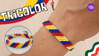 🇨🇴🇲🇽Tricolor Bracelet from Colombia * easy * 🇨🇴Colombian Bracelet🇺🇸🇻🇪🇵🇪