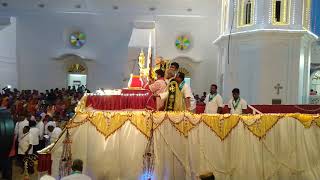 Tuticorin our lady of snows shrine basilica church Eucharist celebration 2018