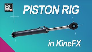 Rigging a hydraulic piston in KineFX Houdini (Look at constraint in KineFX)