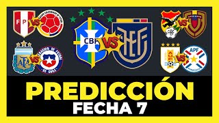 Análisis y Predicción Fecha 7 Eliminatorias Sudamericanas Mundial 2026 | Tabla de Posiciones ⚽🏆