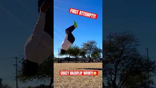 Yooo Crazy Backflip WOW!!!😳 #shorts #parkour #backflip #entertainment #flips #gymnasticflips SUB!!