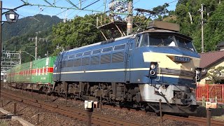 54レ【福山レールエクスプレス】EF66 27号機 用宗駅通過