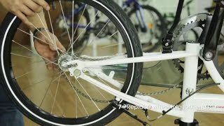 How to Remove and Replace a Rear Wheel on Your DAHON Folding Bike - Single Speed \u0026 Hub Gear Bikes