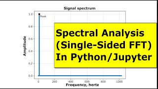 Spectral Analysis (Single-Sided FFT) with Python and Jupyter