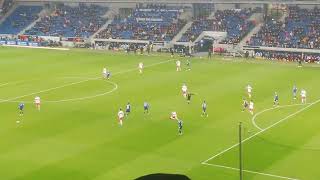 Schlussphase im Spiel TSG Hoffenheim gegen VfB Stuttgart