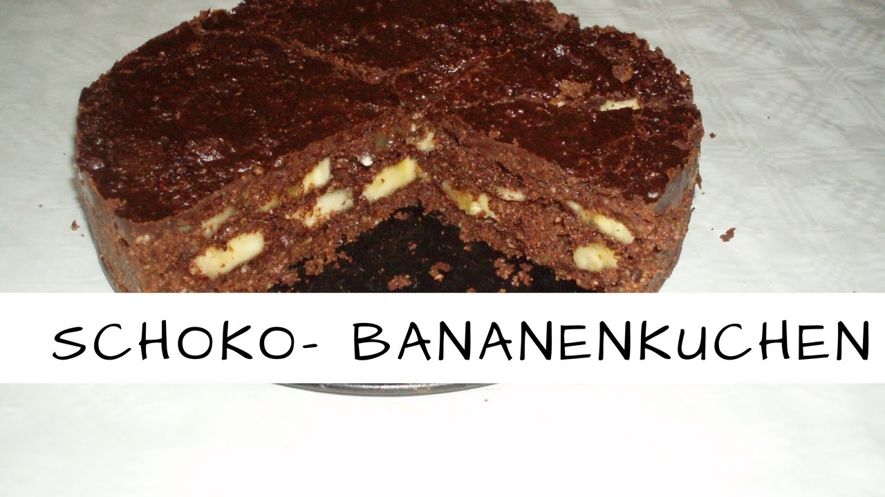 Vegane Rohkost: Schoko- Bananen- Kuchen * Einfach + Lecker! - YouTube