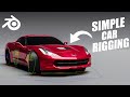 Blender Car Rig - How to rig a car in Blender in  5 minutes ( Easy )