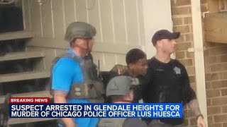 Suspect in CPD Ofc. Luis Huesca's murder arrested with slain officer's handcuffs: sources
