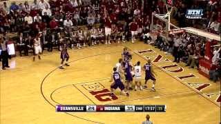 2013 Big Ten Men's  Basketball Evansville at Indiana Highlights