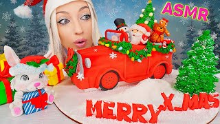 ASMR EATING CHRISTMAS SWEETS, CAKE SANTA, EDIBLE CAR DESSERT 먹을 수 있는 크리스마스 (SWEET FOOD) MUKBANG먹방 4K