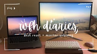 WFH Diaries: Desk reset and Bezel Monitor Unboxing