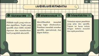 mampu membuat proposal penelitian