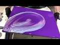 279 testing arteza iridescent paint in a straight pour fluid acrylic paint pouring flow art