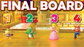Super Mario Party FINAL BOARD! Bowser Jr vs Mario, Peach, Yoshi (10 Turns) Kamek's Tantalizing Tower
