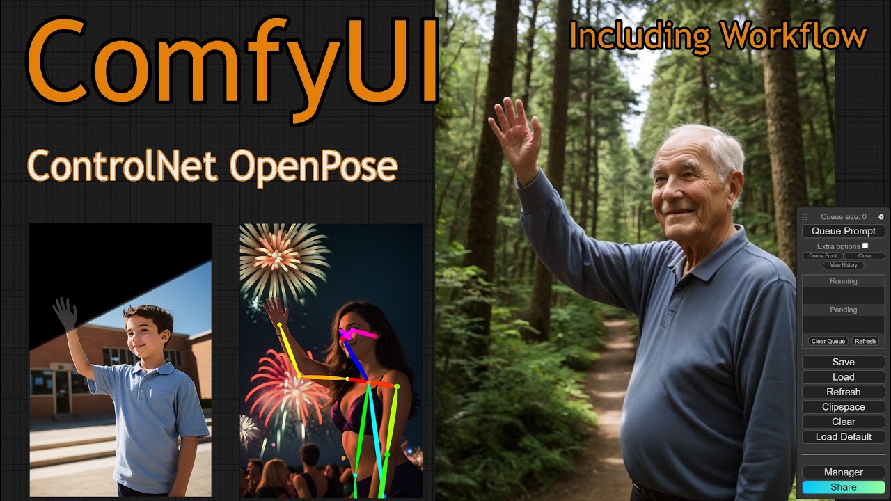 Comfyui Controlnet Openpose Composite Workflow Comfyui Free Word Template