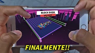 LANÇOU! JOGUEI BLOCK DASH INFINITO PARA CELULAR! 🔥 Stumble Guys Block Dash Infinito Mobile