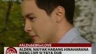 24Oras: Alden, naiyak habang hinaharana nang live si Yaya Dub